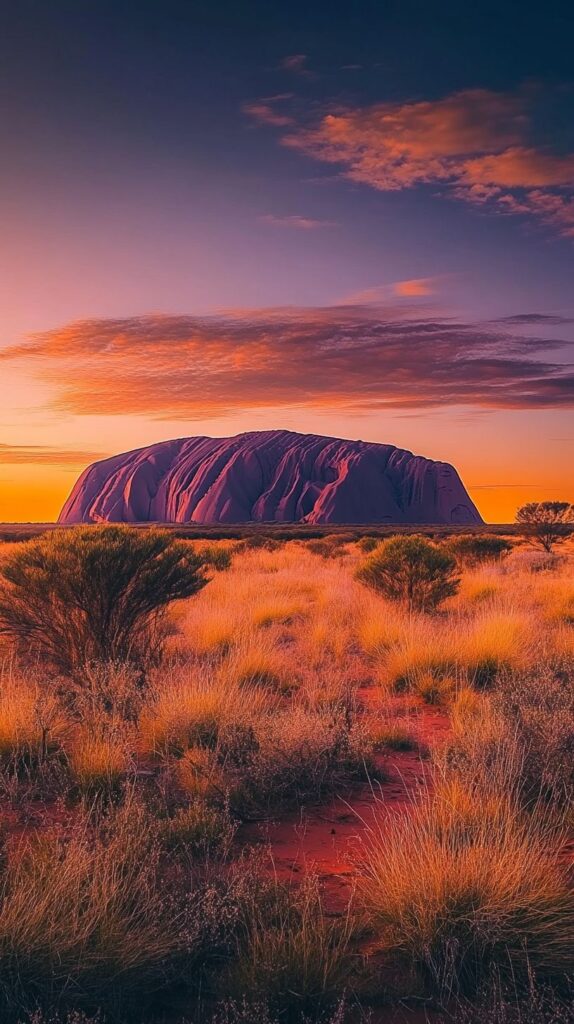 Uluru at dusk